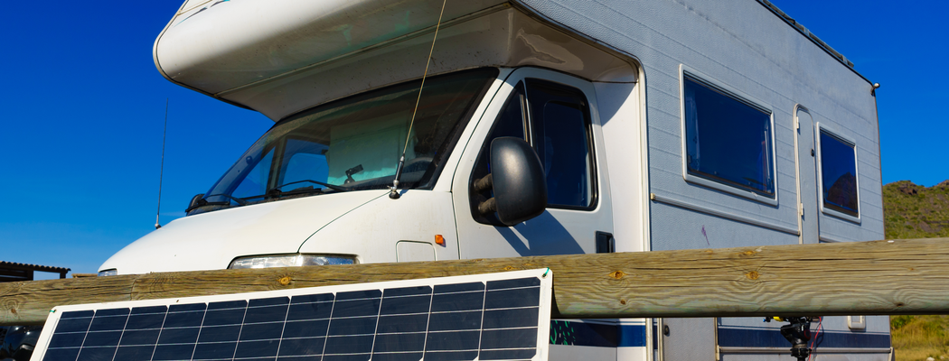Photovoltaikanlage mit Wohnmobil