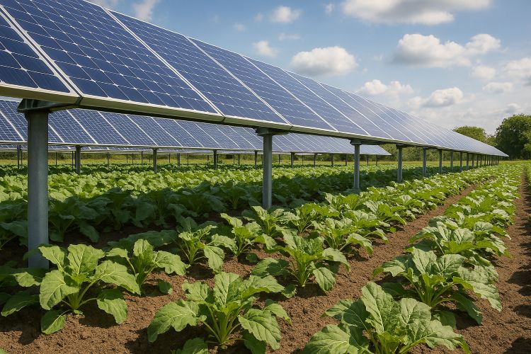 Agri-Photovoltaik mit Nutzpflanzen