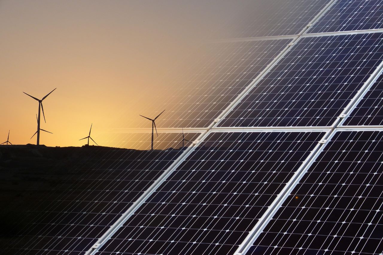 Windenergie und Solarenergie