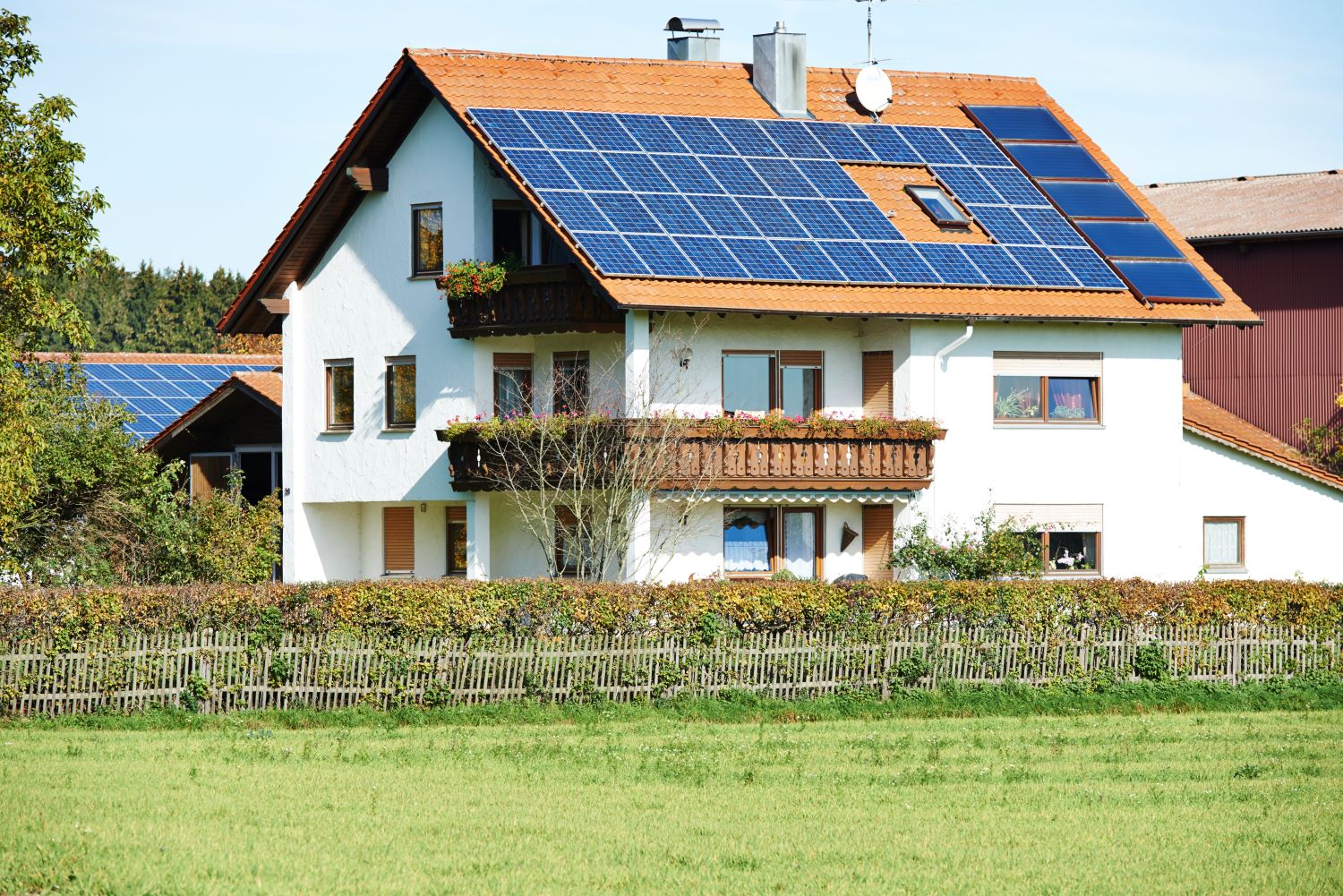 Haus mit Photovlotaik