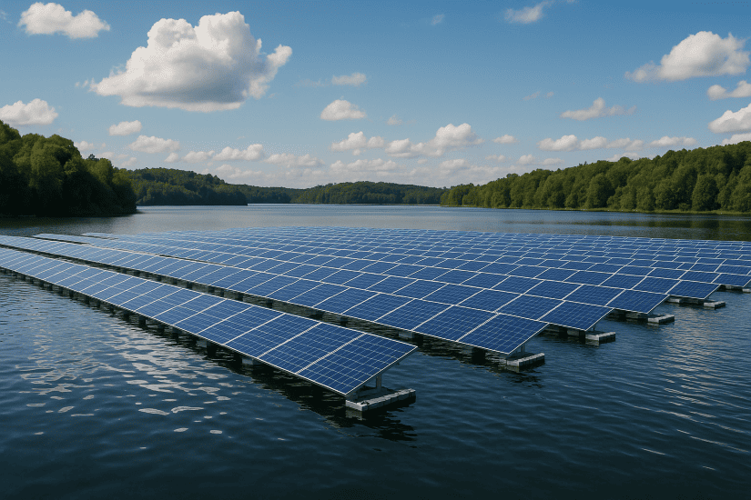 Photovoltaikanlage auf See