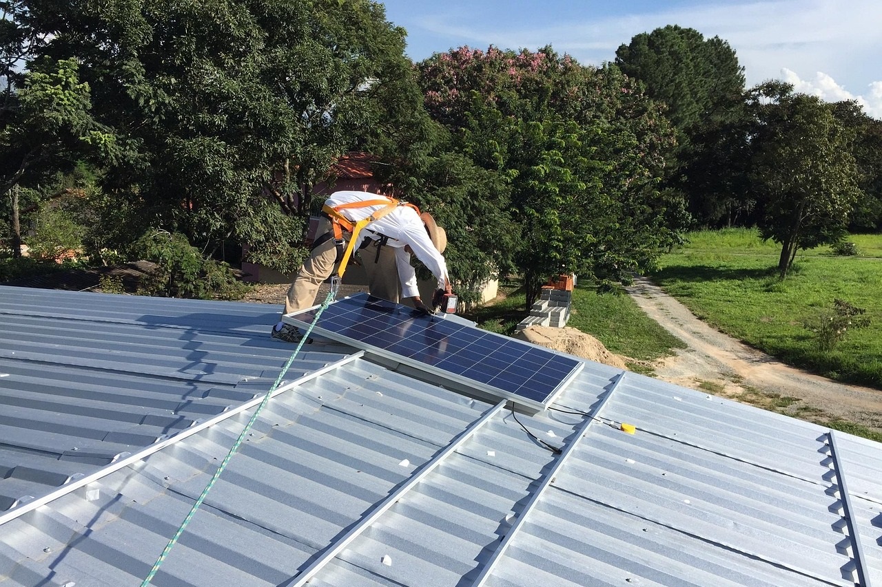 Installation einer Solaranlage