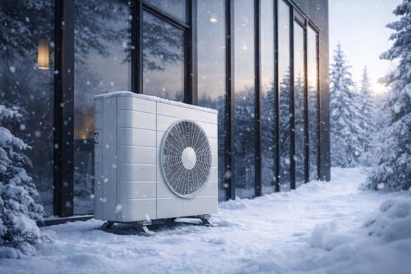 Wärmepumpe im Winter